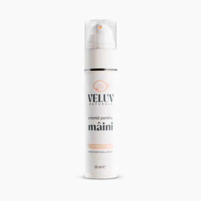 Cremă pentru mâini Veluv Naturals cu extract de melc pentru hidratare și regenerare