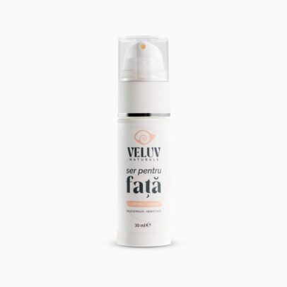 Ser pentru față Veluv Naturals cu extract de melc premium pentru regenerare și anti-aging